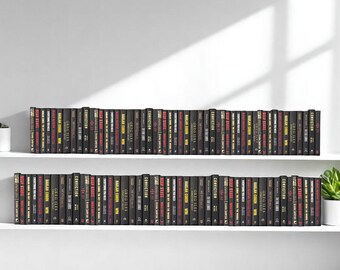 Set di 100 libri di alta qualità con copertina rigida, "Study in Black".