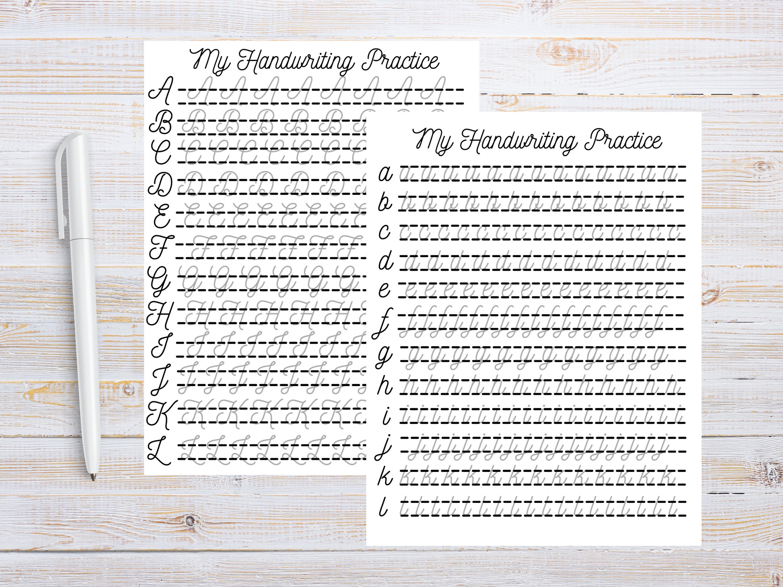 Printable Cursive Handwriting Practice | Digital Cursive Handwriting ...