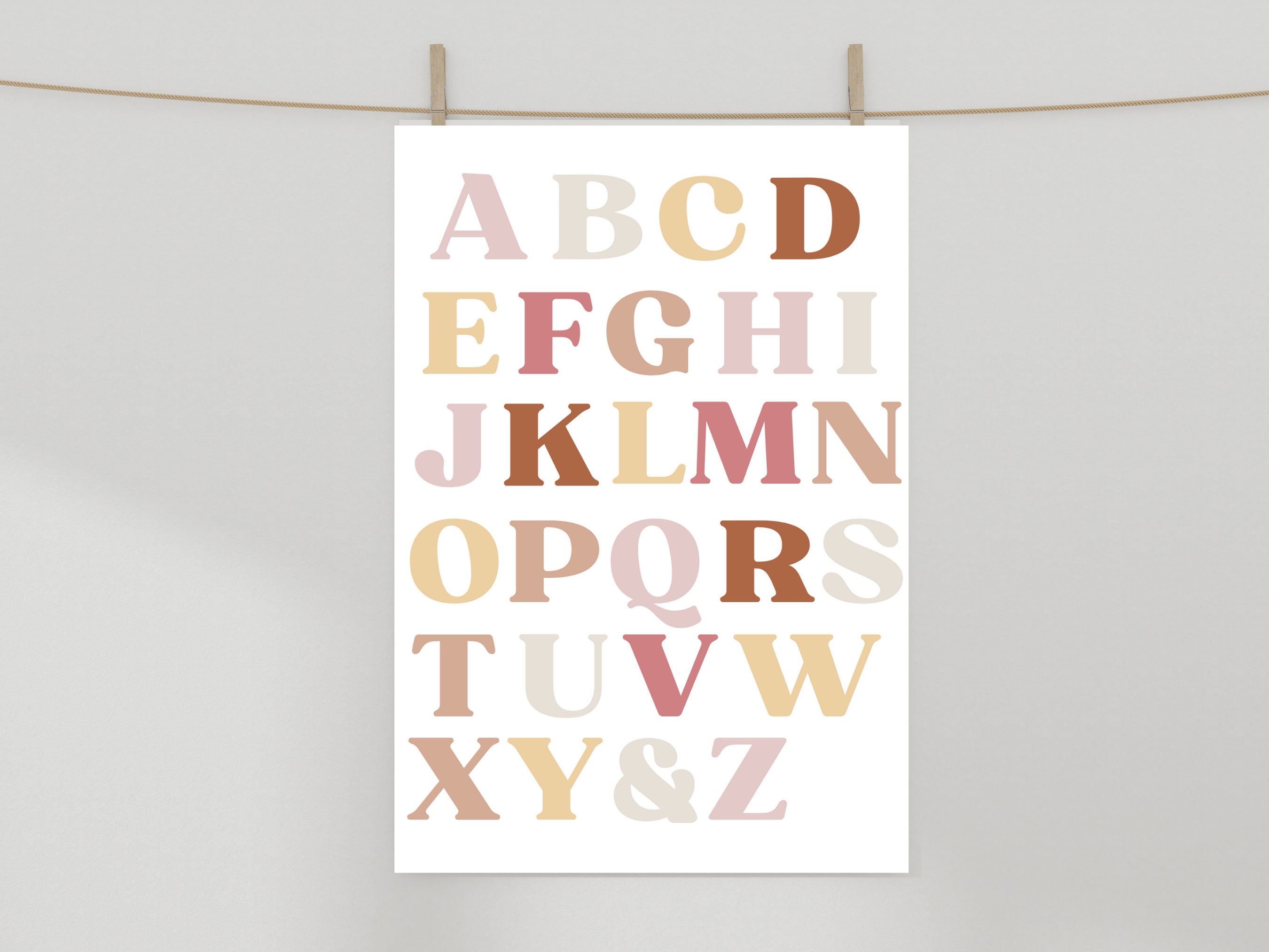 ABC Poster Alphabet Poster Alphabet Poster Printable - Etsy