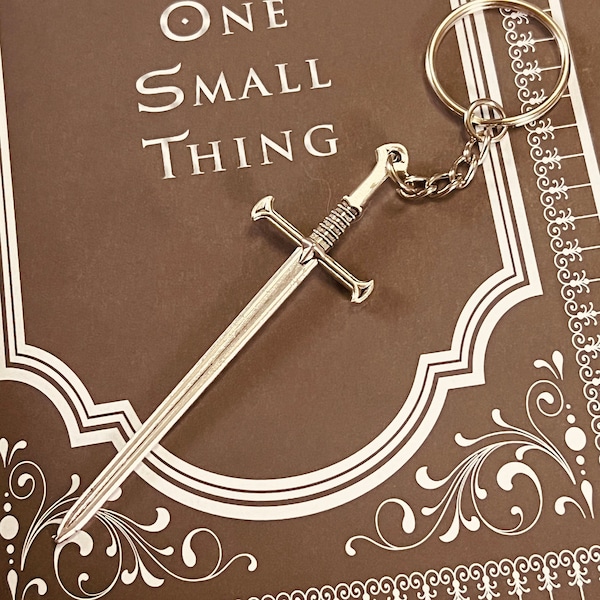 Sword Keychain - Medieval Fantasy Longsword - Dagger keychain - Bookish Bad Boys