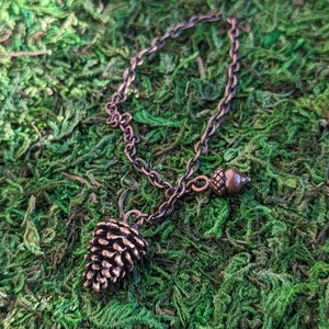 Copper Pinecone Pendulum