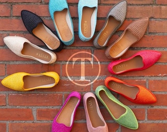 Friulian shoes in raffia - Wide selection of handcrafted colors - Perfect for summer