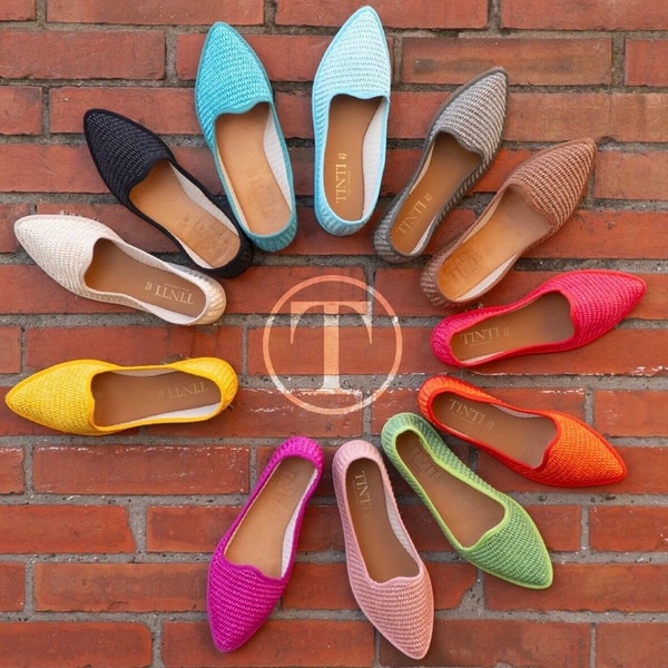 Chaussures frioulanes en raphia - Large choix de couleurs artisanales - Parfaites pour l'été