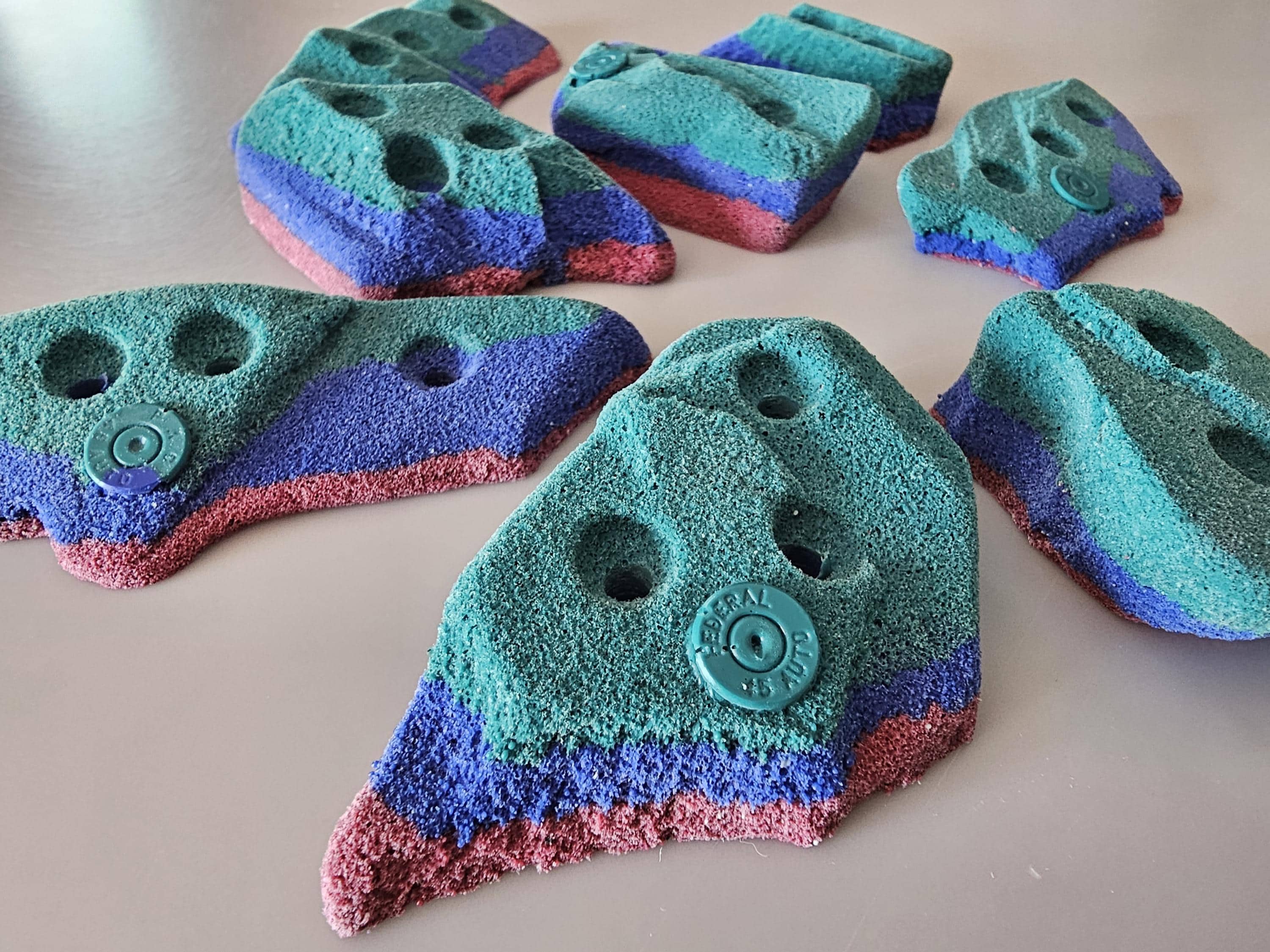 CUSTOM Barnholds Granite Rock Climbing Hold Set: Home Bouldering Wall ...