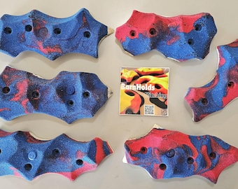 CUSTOM BarnHolds Rock Climbing - Evil Crimp Rails, Bouldering Starter Set