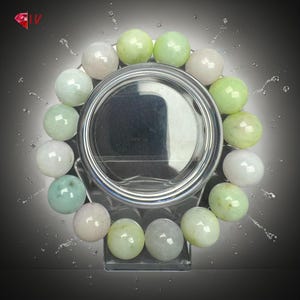 Genuine Burmese Type A Jadeite Bead Bracelet – 13mm Size