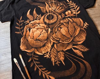 Bleach eyeing the flower t shirt