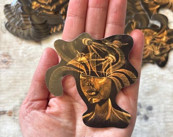 Space head sticker