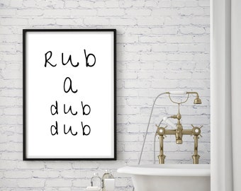 Bath Time Printable Quotes Wall Prints Bath time Kids Bathroom Decor Bathroom Decor Modern Nursery Decor Cute prints Nursery wall art