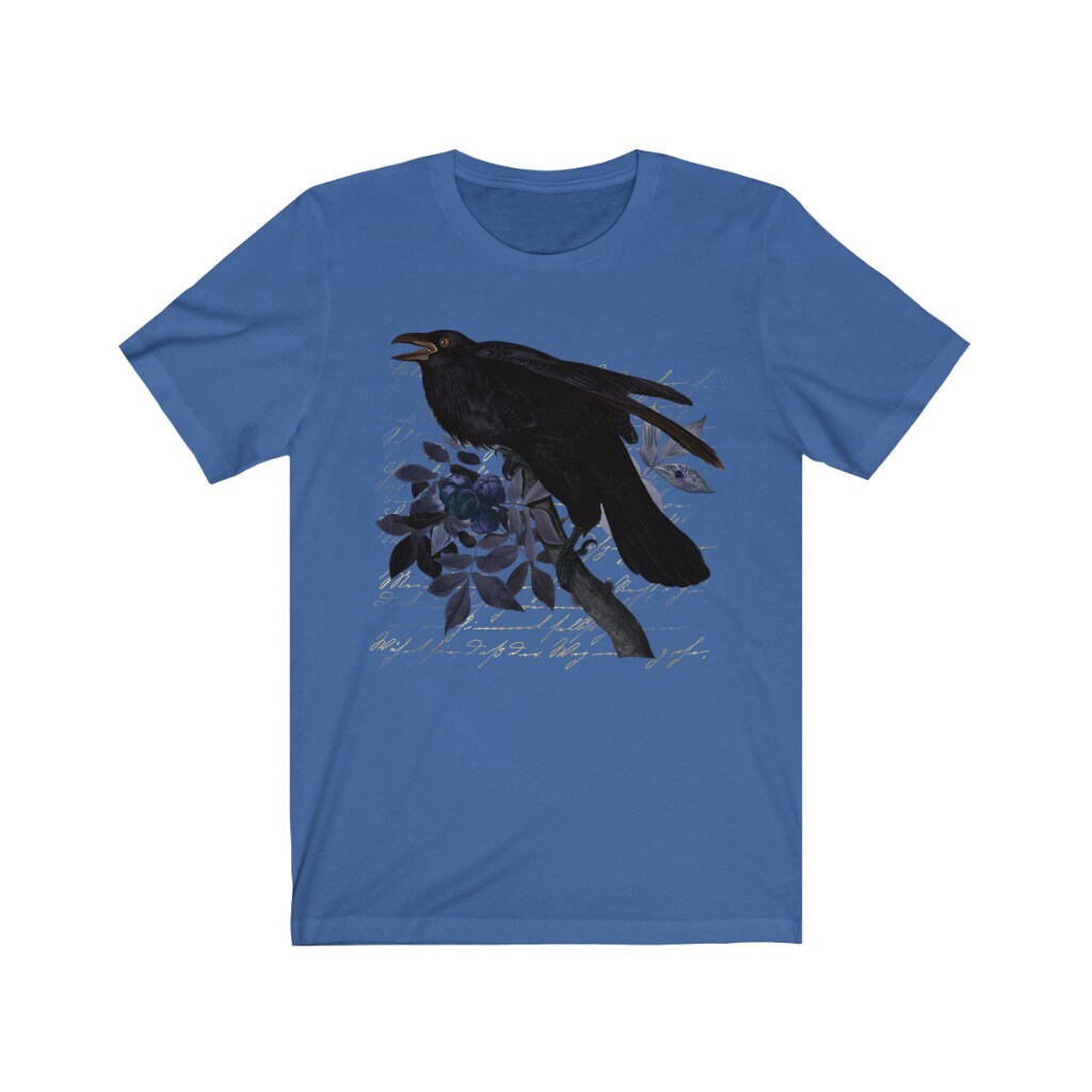 Vintage Raven Halloween Cottagecore T-shirt, Halloween Crow