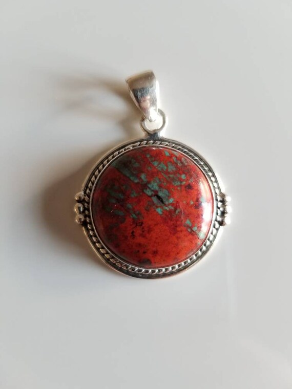 Sonoran Sunset Cuprite Gemstone and Sterling Silv… - image 1