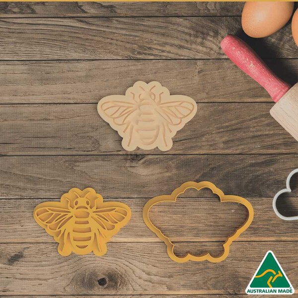 Bee Hive W/ Mini Bumble Bee Cookie Cutter Set