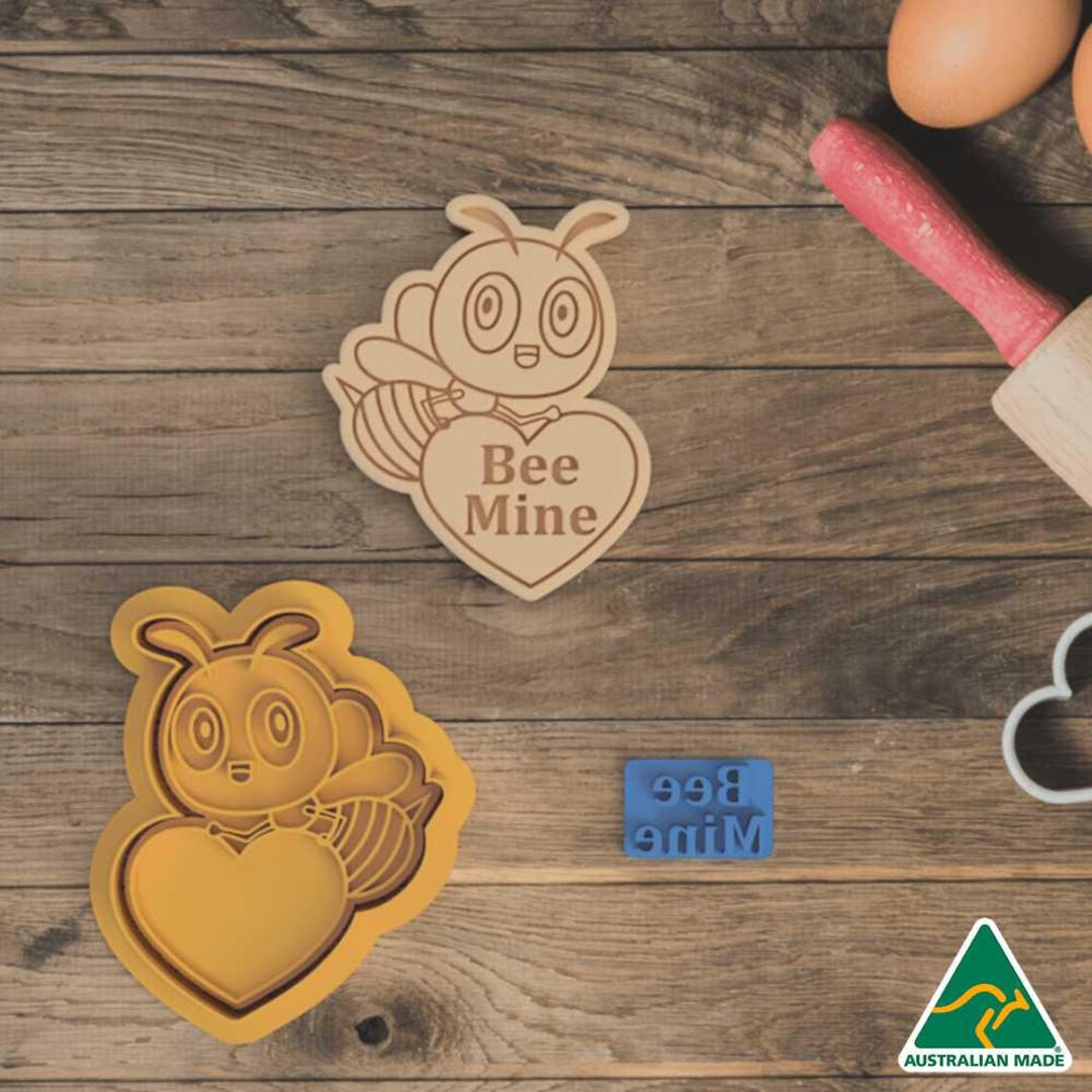 Bee Mine Cookie Cutter and Embosser Stamp - Etsy