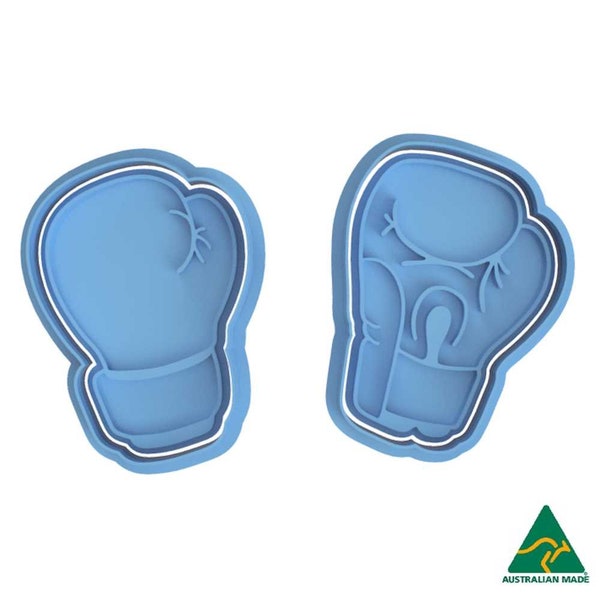 Boxing Gloves Set - Cookie Cutter and Embosser Stamp