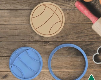 Basketball Cookie Cutter and Embosser Stamp