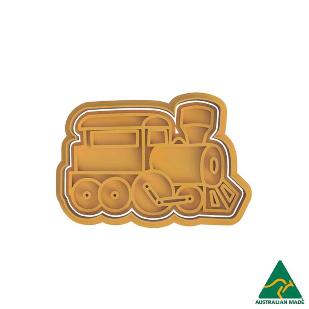 Train Cookie Cutter and Embosser Stamp Etsy