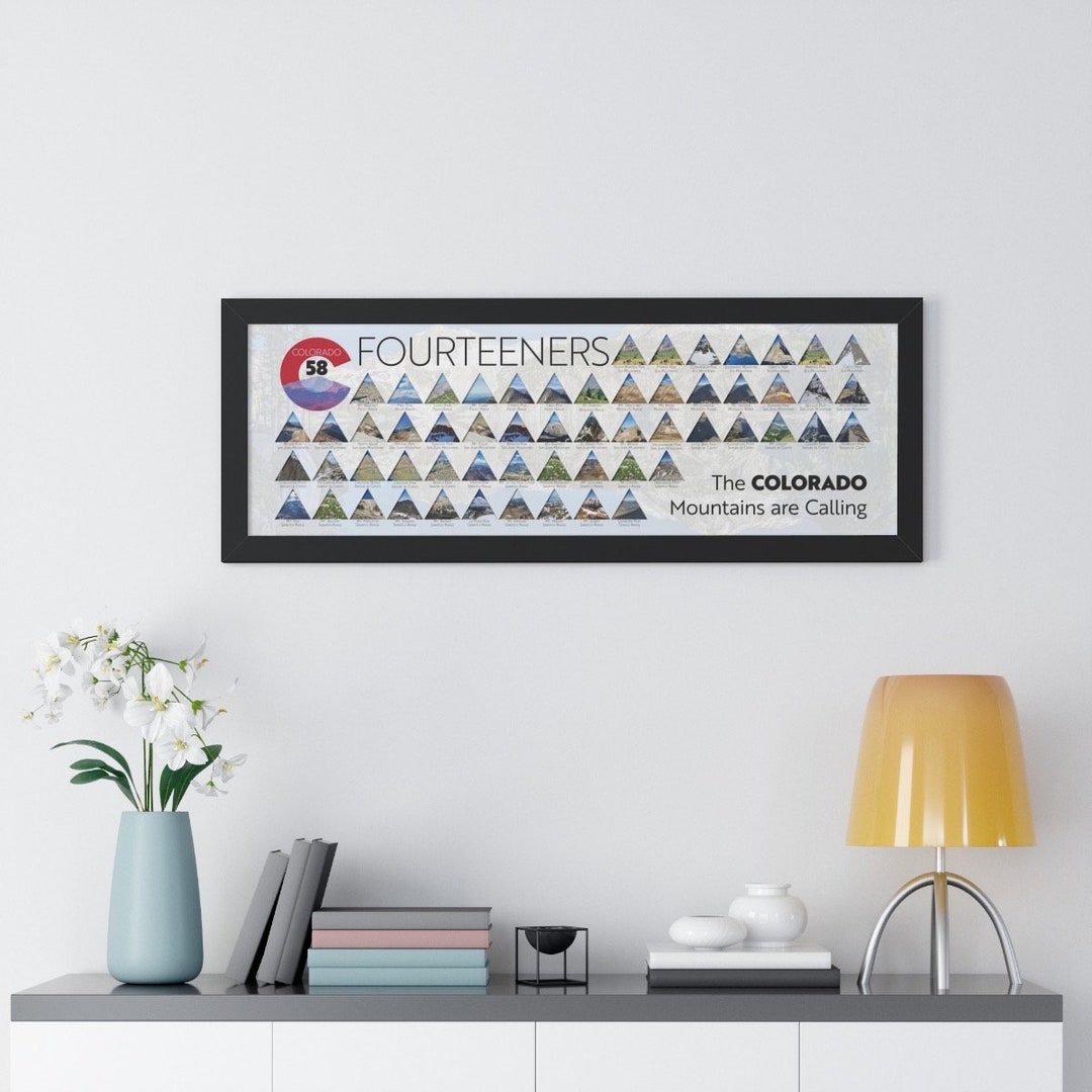 Canva Personalize Colorado Fourteeners Download 14ers 14er Digital Wall