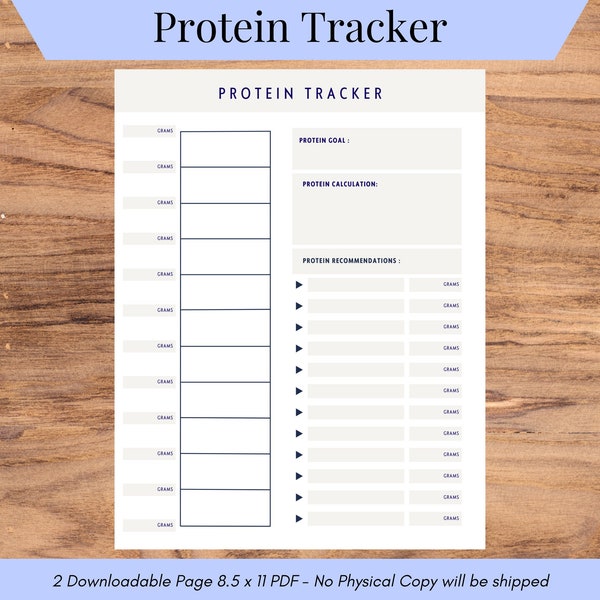 Protein Tracker, Health and Nutrition,