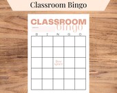 Classroom Bingo, Fun Classroom Games, Get To Know Your Classmate, Classmate Bingo, Classroom Activity, Icebreaker Games, Printable PDF