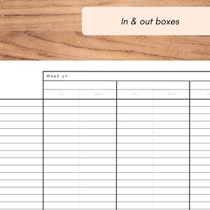3-day Attendance Sheet With Blank Date Section, With in & Out Initial ...