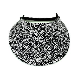 Black & White Patterns Foam Sun Visor
