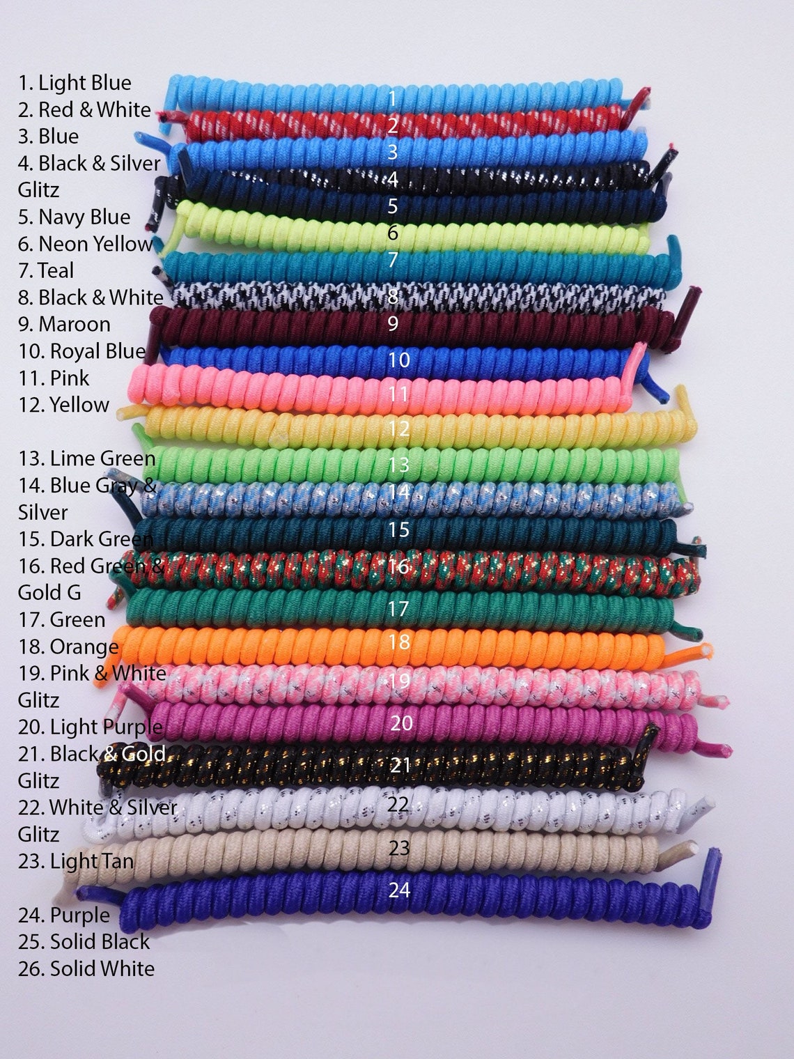 26 Color Choice Elastic Curly Coil Etsy