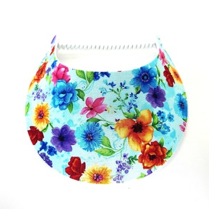 Pretty Flowers Foam Sun Visor
