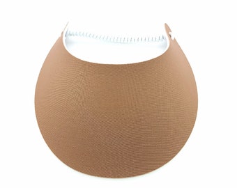 Visera solar de espuma de colores sólidos en tonos tierra