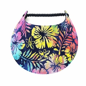 Tropical Print Foam Sun Visor
