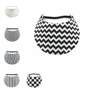 Black & White Patterns Foam Sun Visor