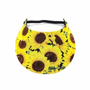 Mooie schuimrubberen zonneklep met bloemen