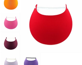 Red, Orange, Pinks and Purples Solid Colors Foam Sun Visor