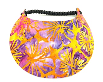 Tropical Print Foam Sun Visor