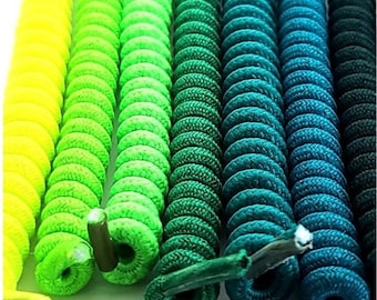Cordones de repuesto en espiral sin nudos para viseras de espuma y calzado