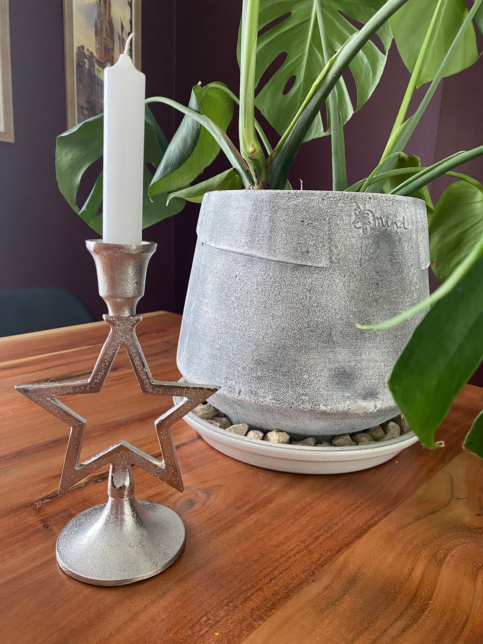 Metal star candle stand Etsy