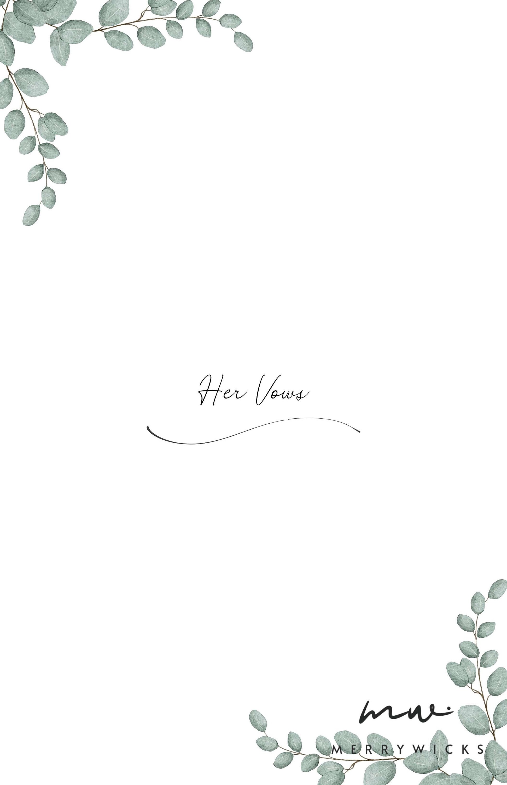 Personalized Wedding Day Vows Template, Printable PDF Vow Writing Guide ...
