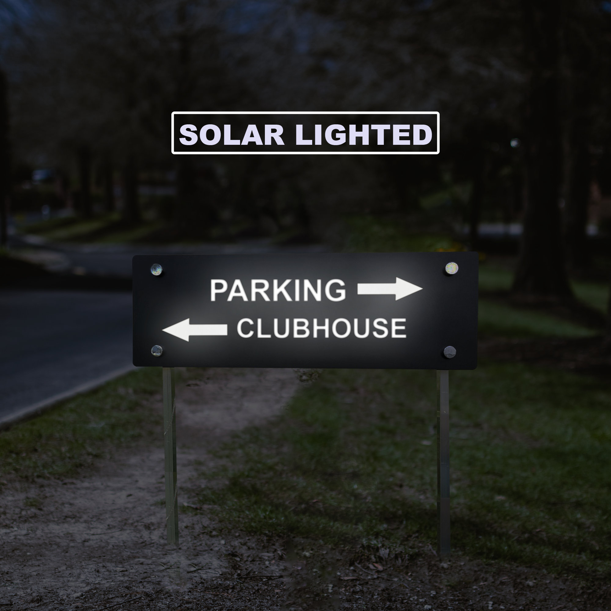 Directional Sign With Stakes: Solar Lighted, No Parking, Private Drive,  Air-bnb Sign, Driveway Marker, - Etsy, image size:2000x2000