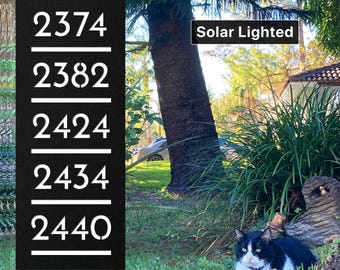 Custom Address Sign: Shared Driveway Post, Personalized Sign