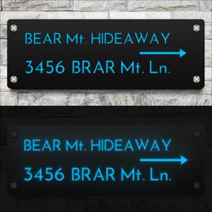 Custom Lighted Signage, Air BNB Sign, Business Signage, Solar House ...