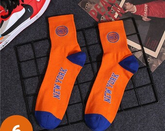 orange nba socks