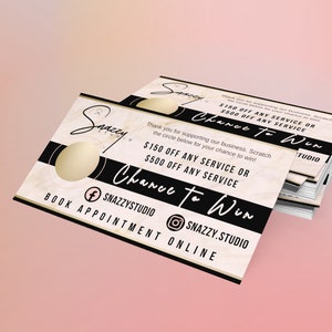 Cartes à gratter et à gagner (QTÉ : 200)