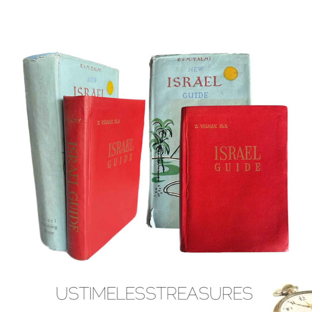 1961 New Israel Guide & the Guide to Israel Vintage Travel Books - Etsy