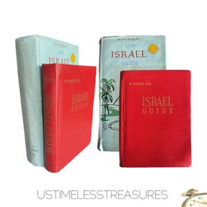 1961 New Israel Guide & The Guide to Israel Vintage Travel Books