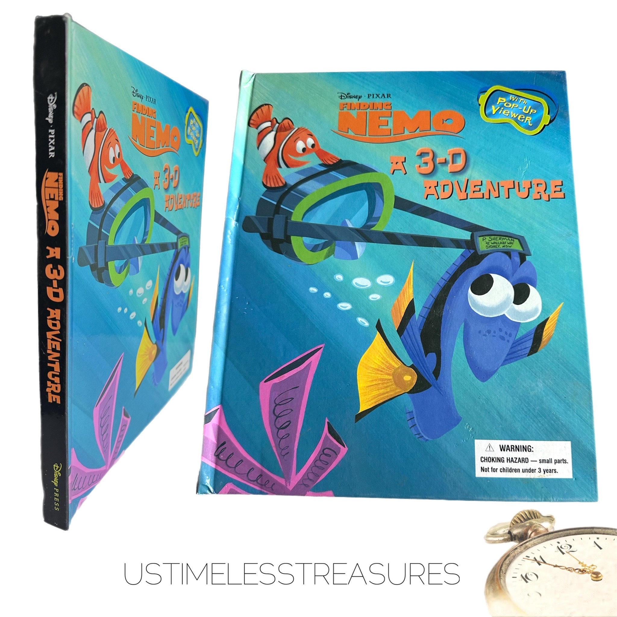 2003 Finding Nemo A 3D Adventure Disney Pixar Vintage Book - Etsy