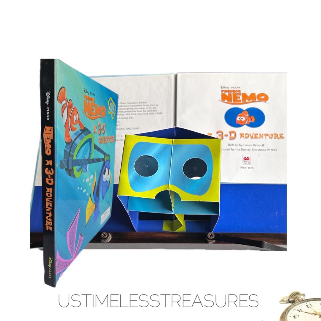 2003 Finding Nemo A 3D Adventure Disney Pixar Vintage Book - Etsy