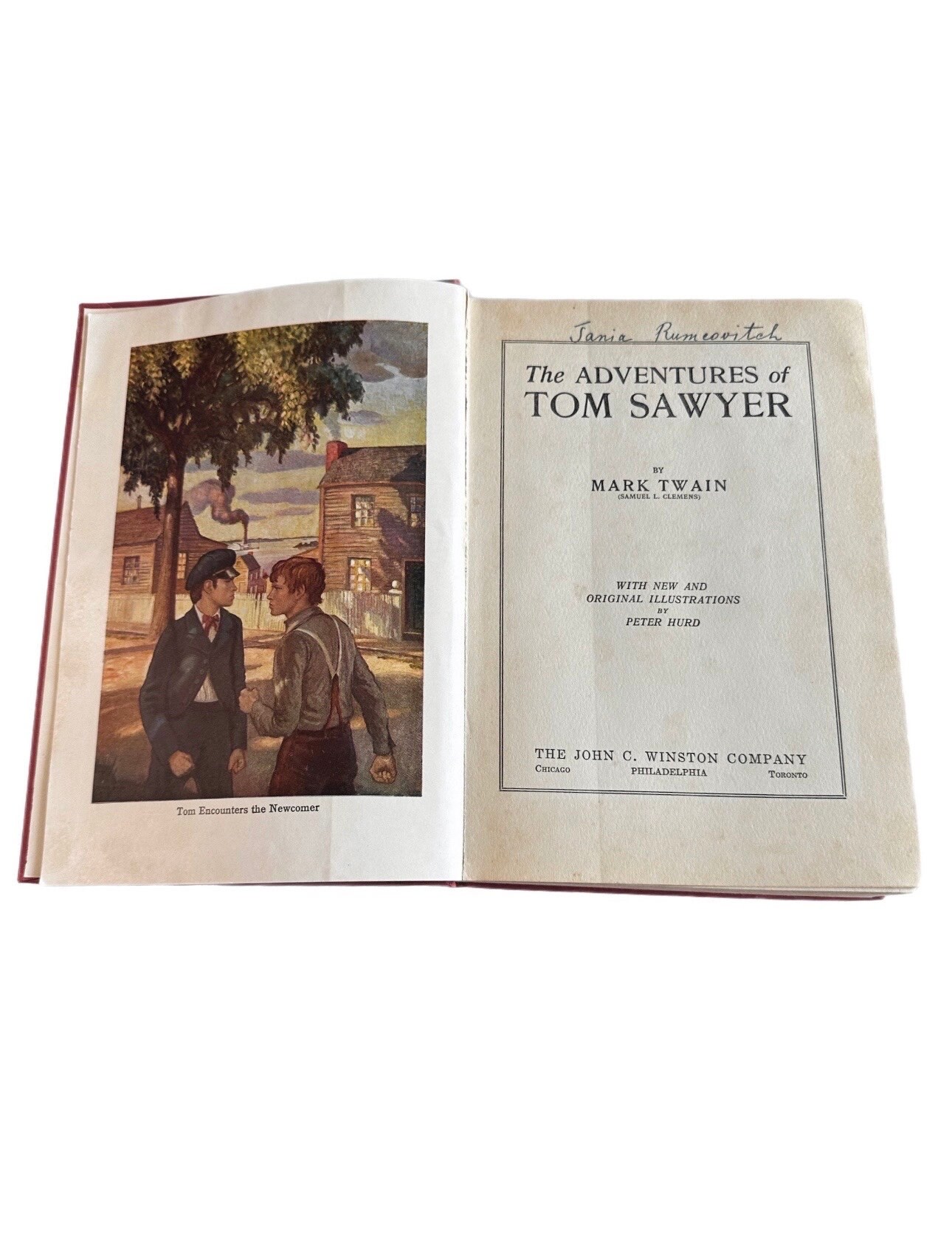 1931 Adventures of Tom Sawyer by Mark Twain Antique Book - Etsy