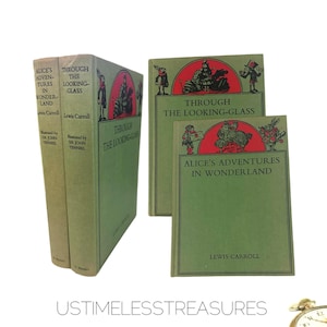 1977 Alice’s Adventures in Wonderland and Through the Looking Glass By Lewis Carrol Vintage Books