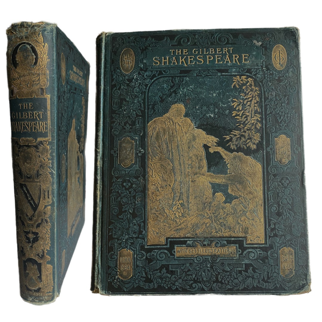Late 1800s William Shakespeares Works Large Antique Book Etsy