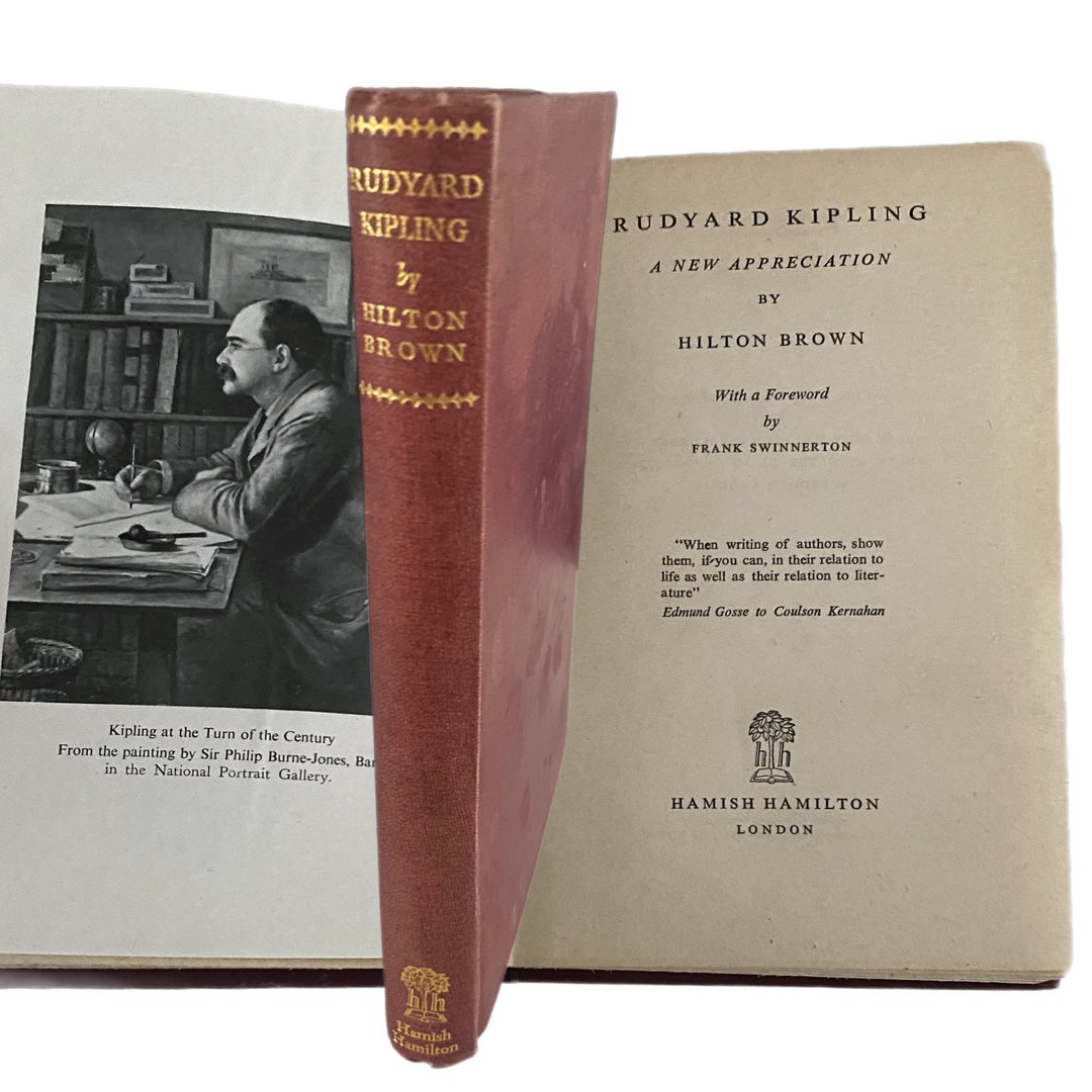 1945 Rudyard Kipling Biography Jungle Book Author Vintage Book Etsy