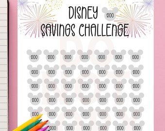 Printable Magical Savings Challenge, Instant Download, Print at home 8.5" x 11" PDF